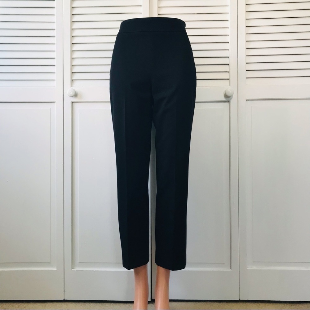 Price is firm J. CREW Black High Waist Cropped Pants Size 8